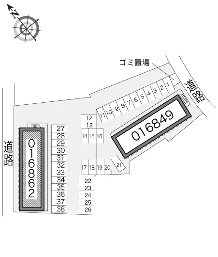 ★手数料０円★鈴鹿市南若松町　月極駐車場（LP）